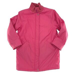Windsor Bay 1980's Car Coat Style Pink Zip Up Jacket Size Large